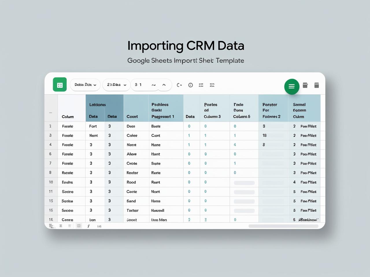 CRM Data Import Template (Google Sheets)