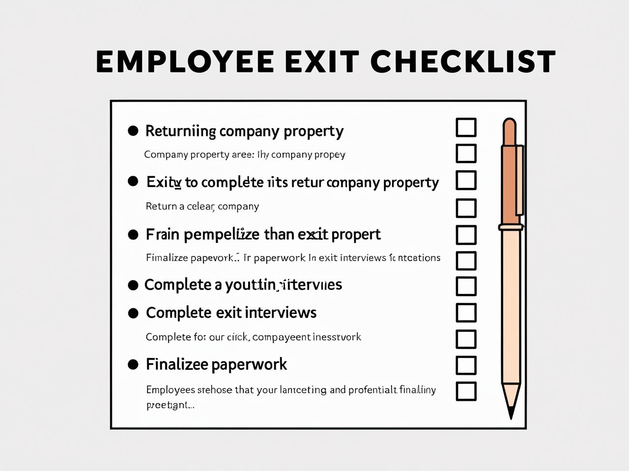Employee Exit Checklist