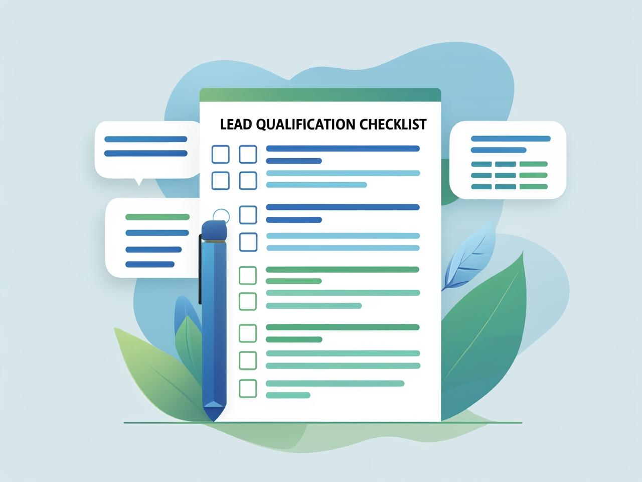 Lead Qualification Checklist