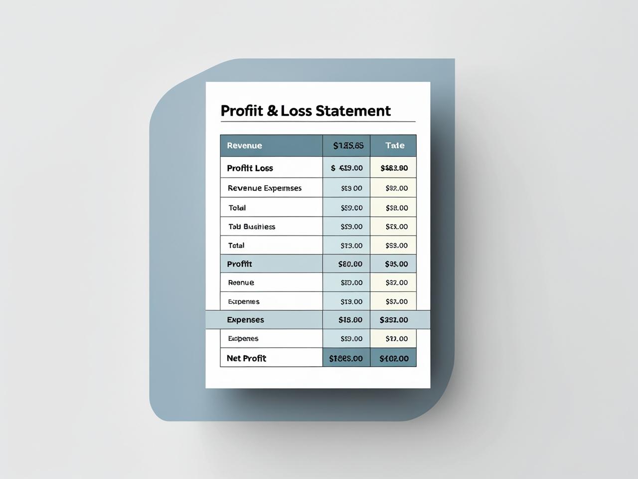 Profit & Loss Statement Template