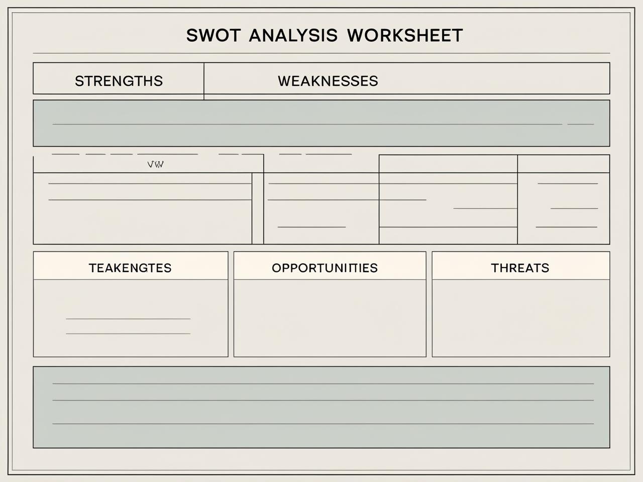 SWOT Analysis Worksheet